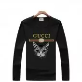 tee shirt gucci homemche longue homme pas cher gt5619 cat black